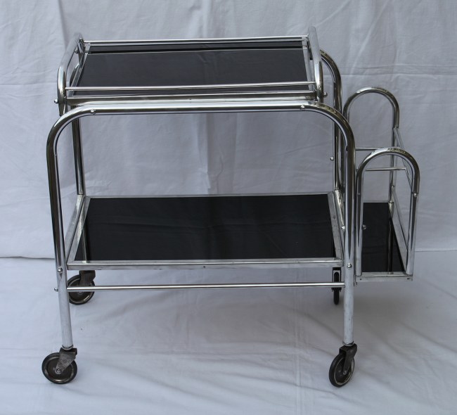 ART DECO Servierwagen - Teewagen - Barwagen - abnehmbares Tablett | eBay